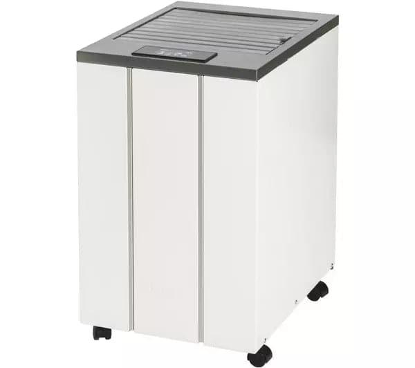 Woods LD40 Laundry Machine shown in full in white on casters from Bright Air