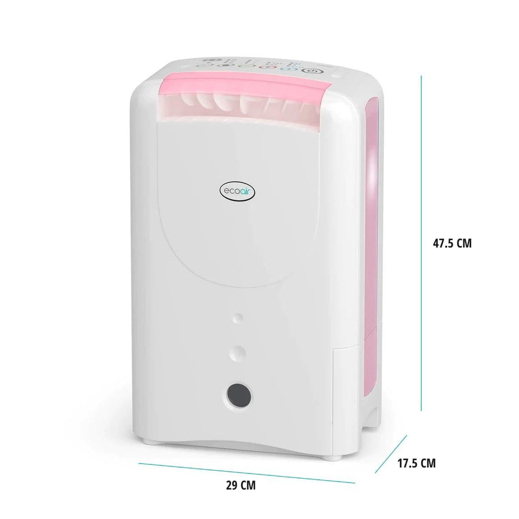 DD1 Classic MK6 PINK 7.5 Desiccant Dehumidifier with Ioniser and Nano Filter - BRIGHT AIR