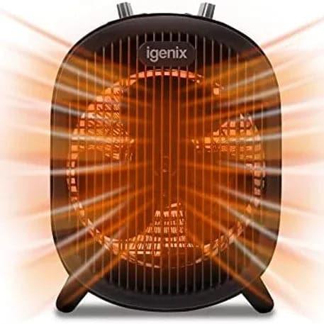Igenix IG9022 2kW Fan Heater in Black