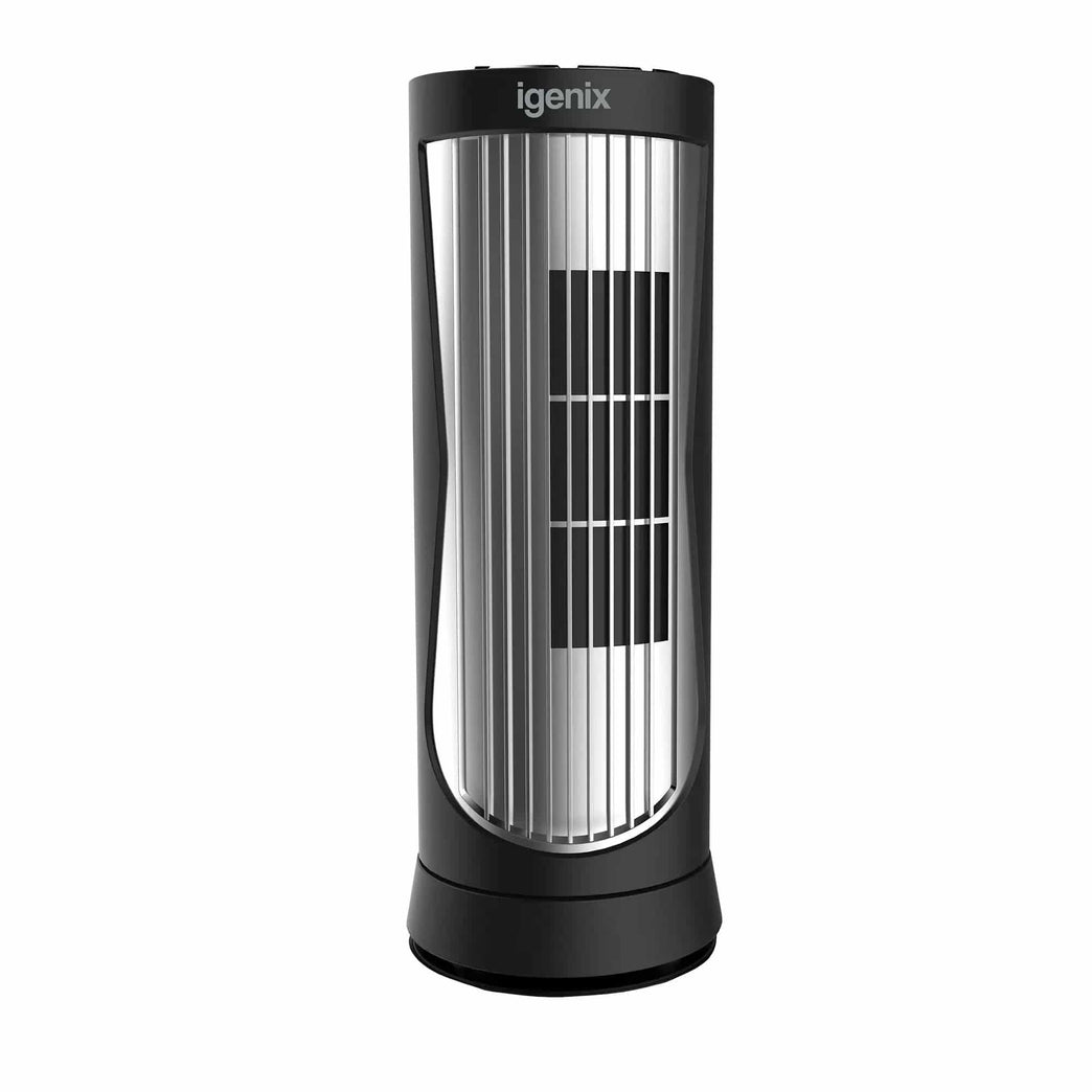 TOWER FAN WITH 8H TIMER BLACK/SILVER