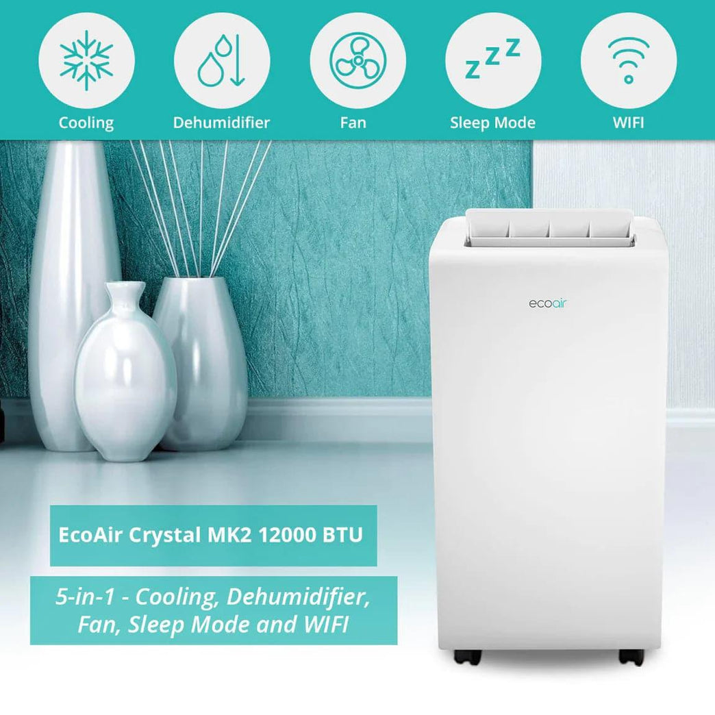 Crystal MK2 12K PAC Wifi w Active Carbon Filter and window Cloth - BRIGHT AIR