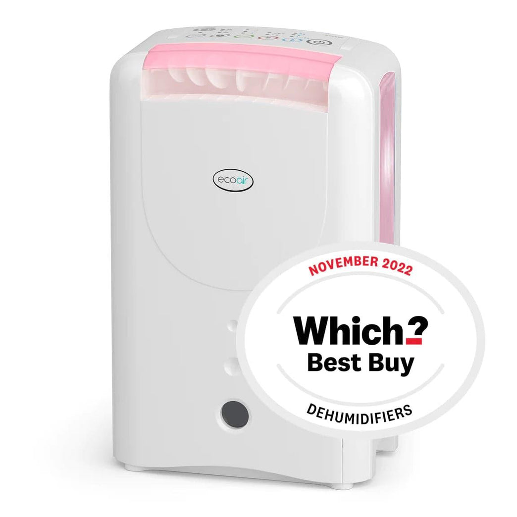 DD1 Classic MK6 PINK 7.5 Desiccant Dehumidifier with Ioniser and Nano Filter - BRIGHT AIR