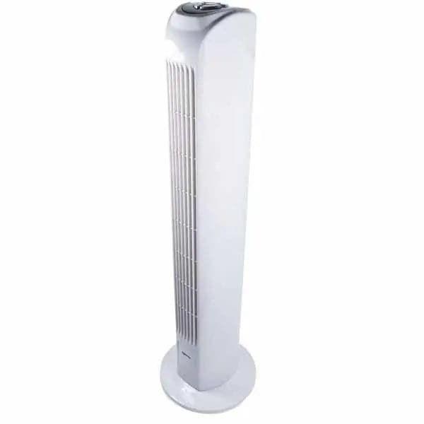 29 Inch Tower Fan with Timer in White