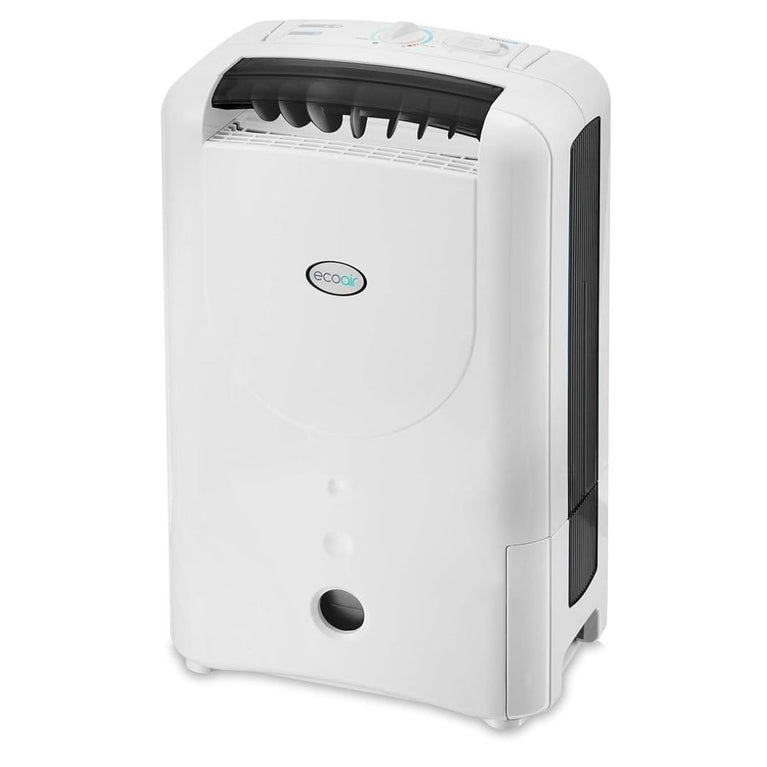 DD1 Simple MK3 BLACK 7.5 Desiccant Dehumidifier with antibacterial filter showing full front view from Bright Air
