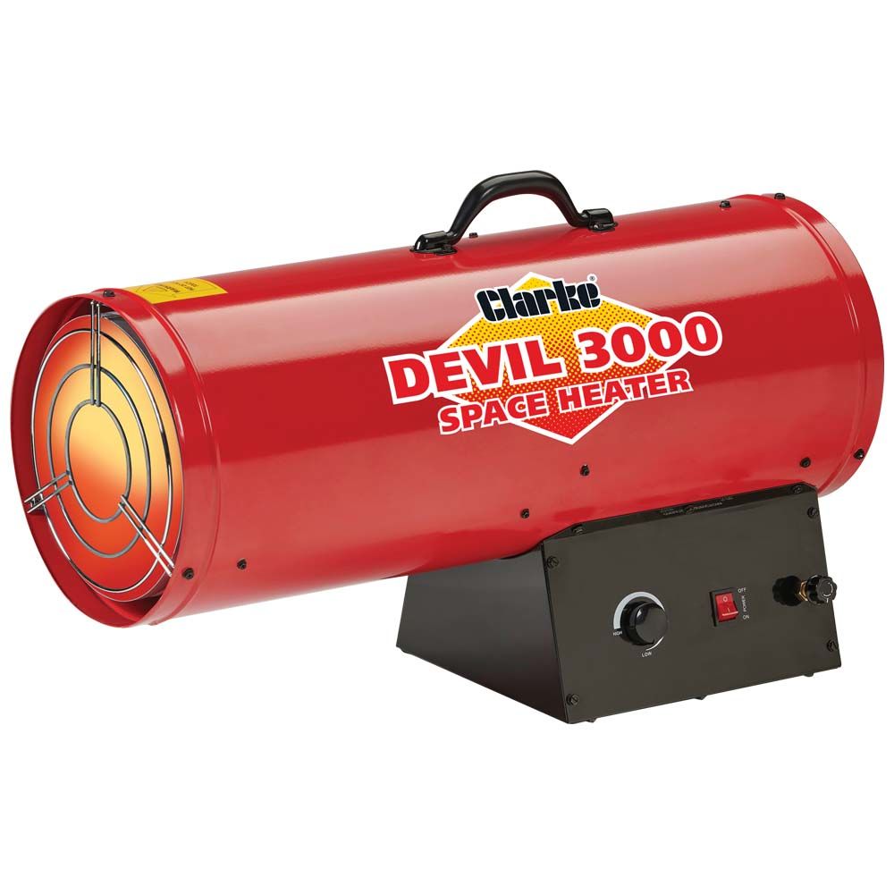 Clarke Devil 3000 82kW Propane Gas Fired Space Heater (230V) from Bright Air
