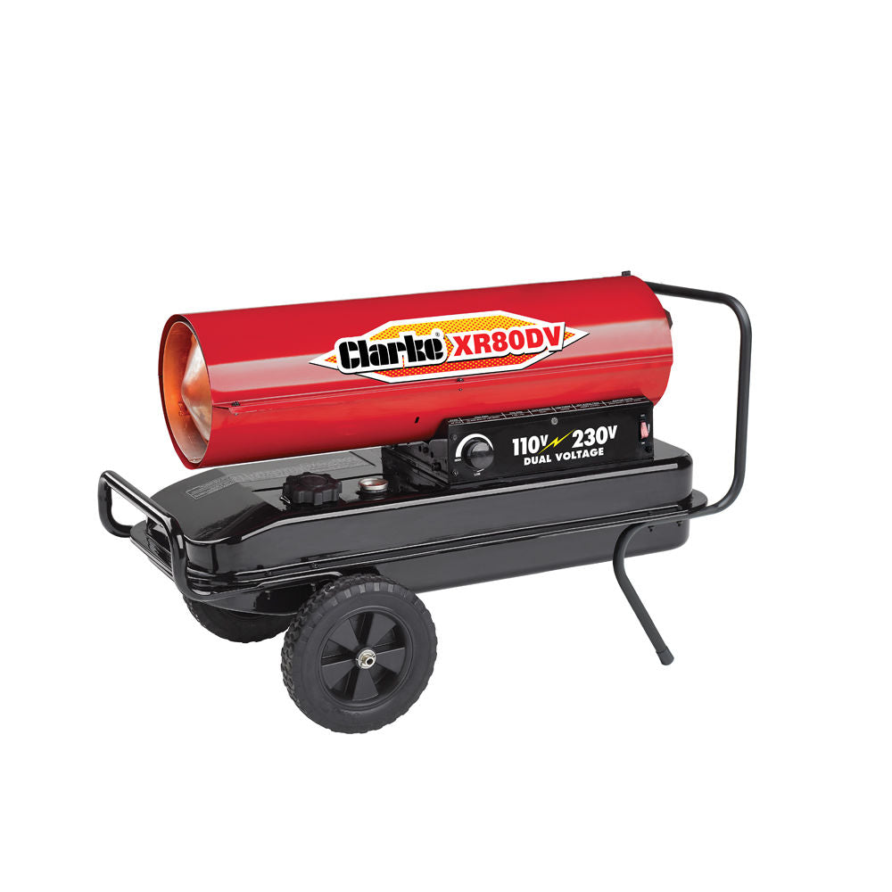 Clarke XR80DV 20.5kW Diesel Dual Voltage Industrial Space Heater (110V/230V) from Bright Air