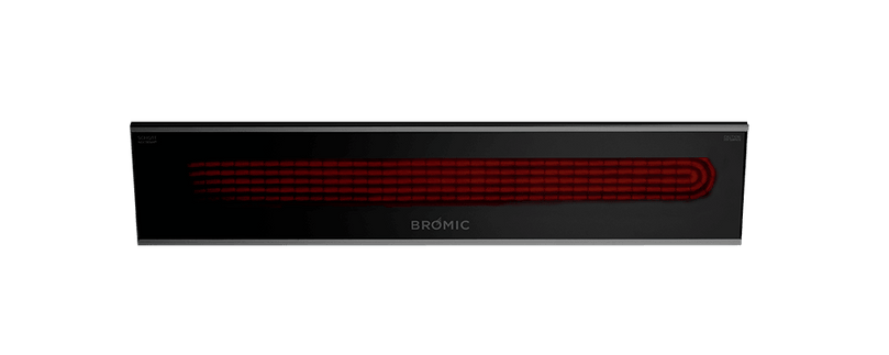 Bromic PLATINUM SMART-HEAT ELECTRIC 4500W BLACK showing heater element on the unit from Bright Air