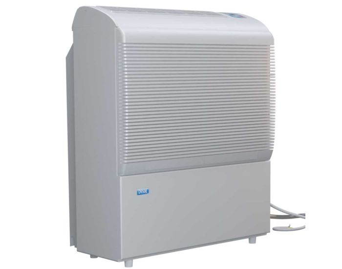Ecor Pro D850 65 Litre Compressor Dehumidifier showing full view front of unit from Bright Air