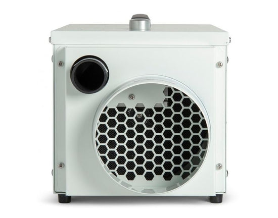Ecor Pro DH1200 DryFan 12 Litre Desiccant Dehumidifier 230v - Free 2m Duct showing front angle from Bright Air