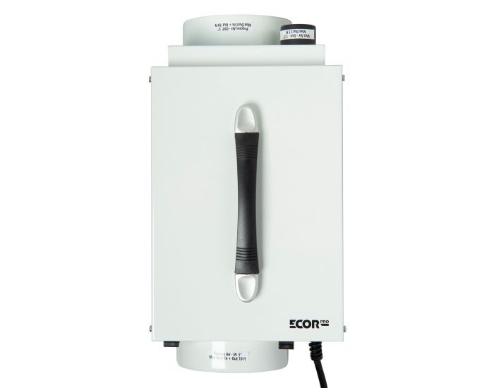 Ecor Pro DH1200 DryFan 12 Litre Desiccant Dehumidifier 230v - Free 2m Duct top view showing carry handle from Bright Air