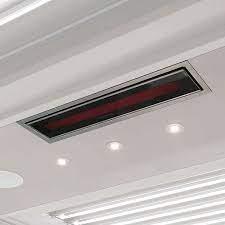 Bromic PLATINUM SMART-HEAT ELECTRIC RECESS KIT 3400W showing the heating element from Bright Air installed in ceiling