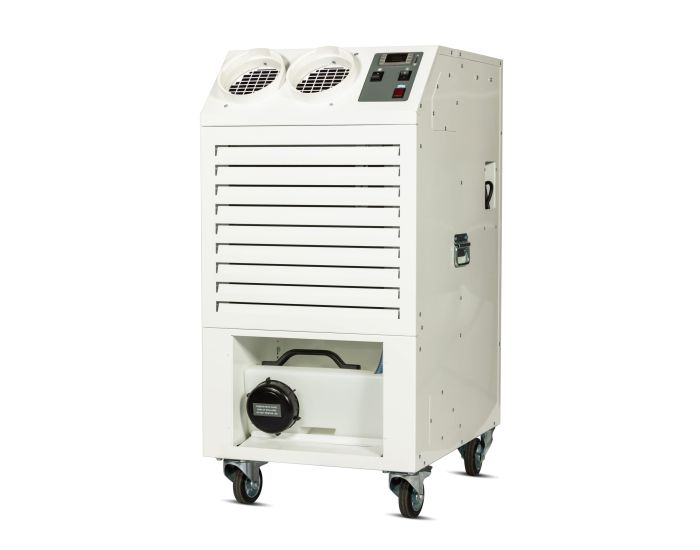 Broughton MCe6.0 Low GWP Portable Monobloc Air Conditioner - 6kW-110v  from Bright Air showing front of unit