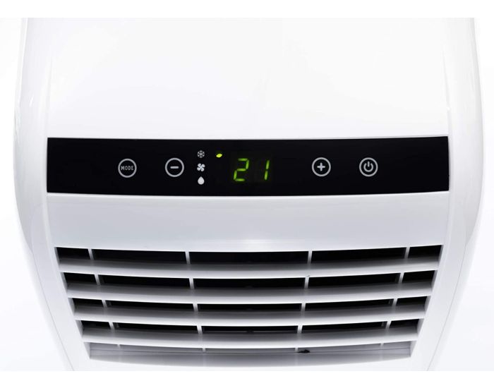 Olimpia Splendid Dolceclima Compact DC8 2.3kW Portable Air Conditioning Unit from Bright Air showing top digital controls