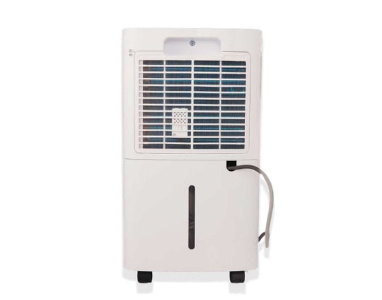 Prem-I-Air 10L Compact Compressor Dehumidifier - EH1932 showing rear view with cord and back grille from Bright Air