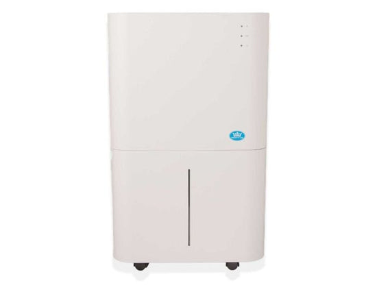Prem-I-Air 20L Compact Compressor Dehumidifier - EH1934 shown in full front view in white from Bright Air