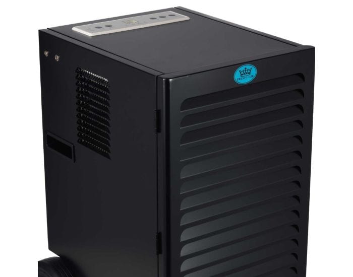 Prem-I-Air 50L Heavy Duty Electronic Commercial Dehumidifier - EH1936 showing side and top detail from Bright Air