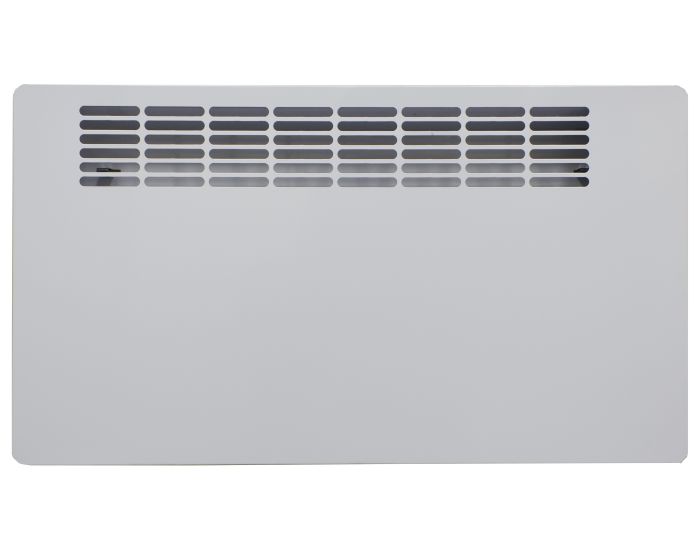 PVE100 Panel Convector Heater with Electronic 7 Day Timer from Bright Air showing panel full on front view