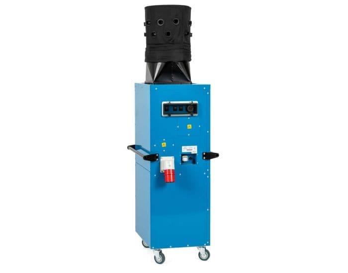 Broughton FFVH32 Blue Giant 18kW 400v Electric Fan Heater from Bright Air shown in full height