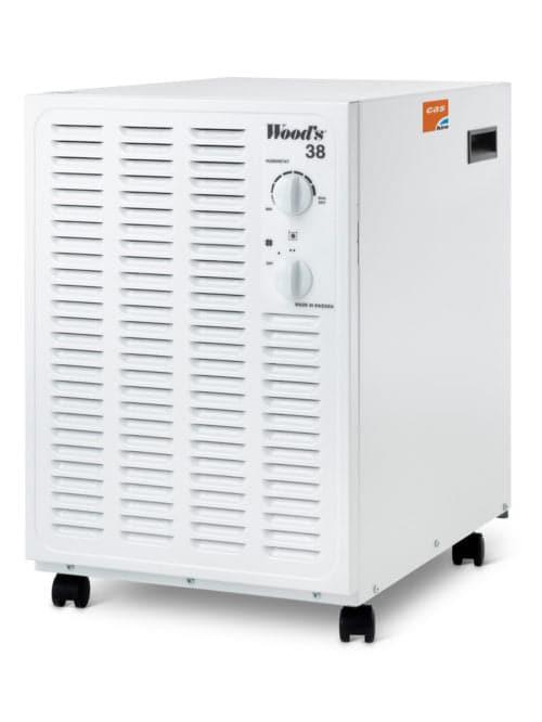 Woods SW-38FW Dehumidifier front view in white from Bright Air